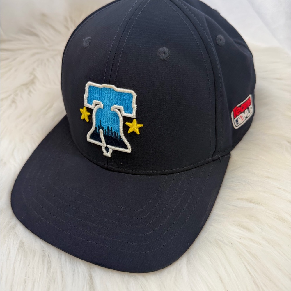 Philadelphia 76ers NBA Cap featuring a bold embroidered Liberty Bell
